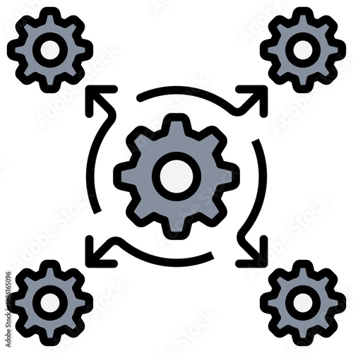 Integration Lineal Color Icon