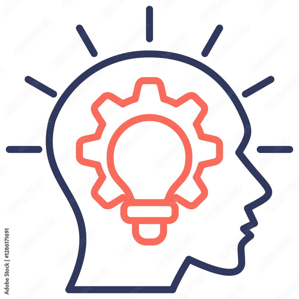 Critical Thinking Dual Tone Icon Critical Thinking Dual Tone Icon