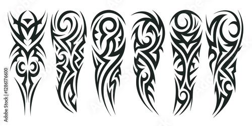 Top Trending Tribal Tattoo Sleeve Designs for Arm Masculine and Feminine Styles.