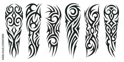 Top Trending Tribal Tattoo Sleeve Designs for Arm Masculine and Feminine Styles.