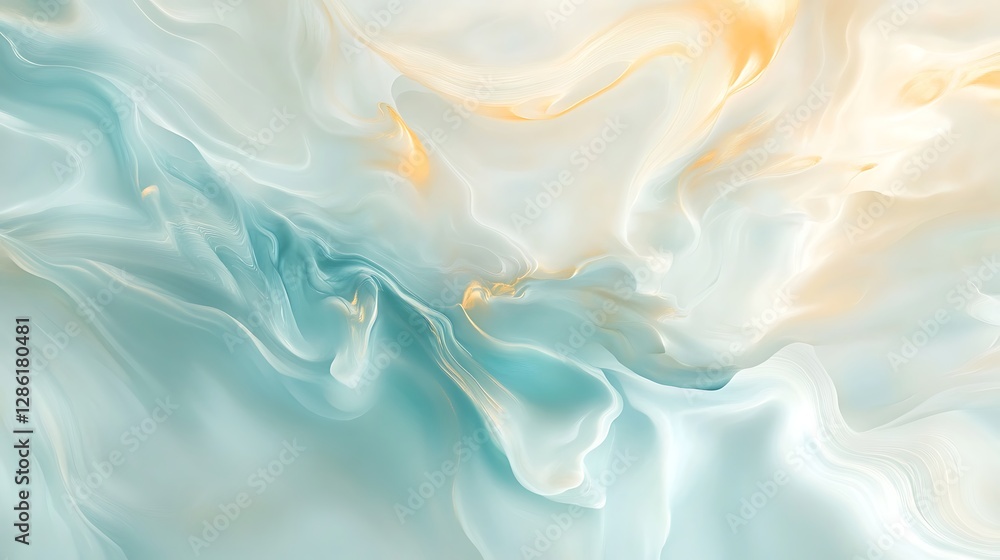 Obraz premium Warm orange and pink abstract fluid art design high resolution picture