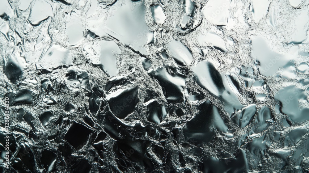 Obraz premium Intricate Silver Foil Texture: Abstract Metallic Background Surface