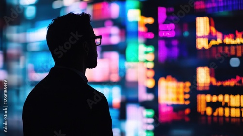 Professional analyzing digital financial data.