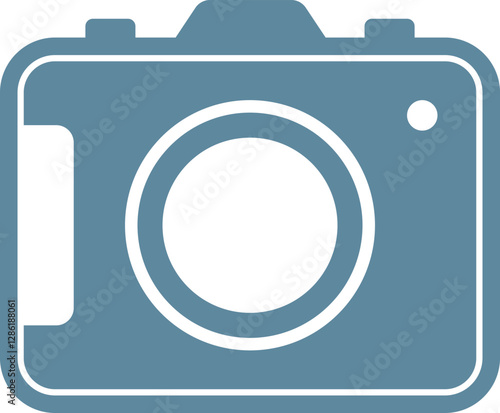 photo camera flat web icon concept