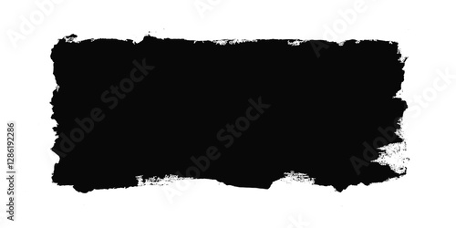 clipping mask black with uneven edges rectangle for photography grunge effect piant 
