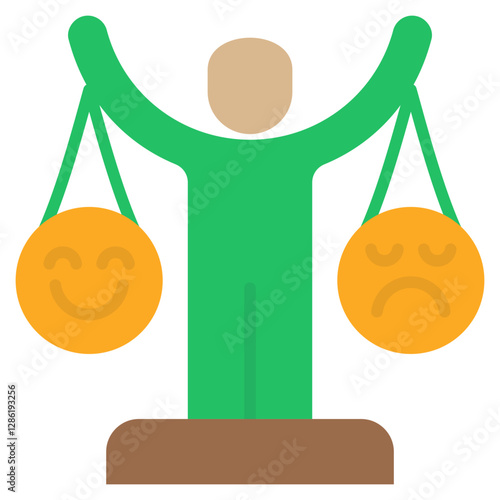 Emotional Balance Flat Icon