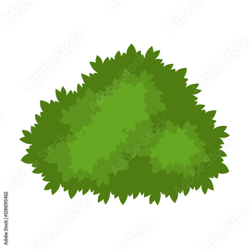 Green Bush Illustration photo