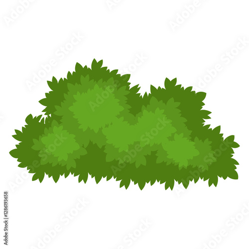 Green Bush Illustration photo