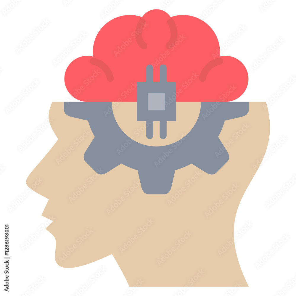 Artificial Intellegence Flat Icon Artificial Intellegence Flat Icon