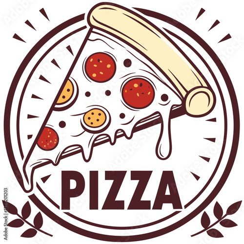 Pizza shop logo