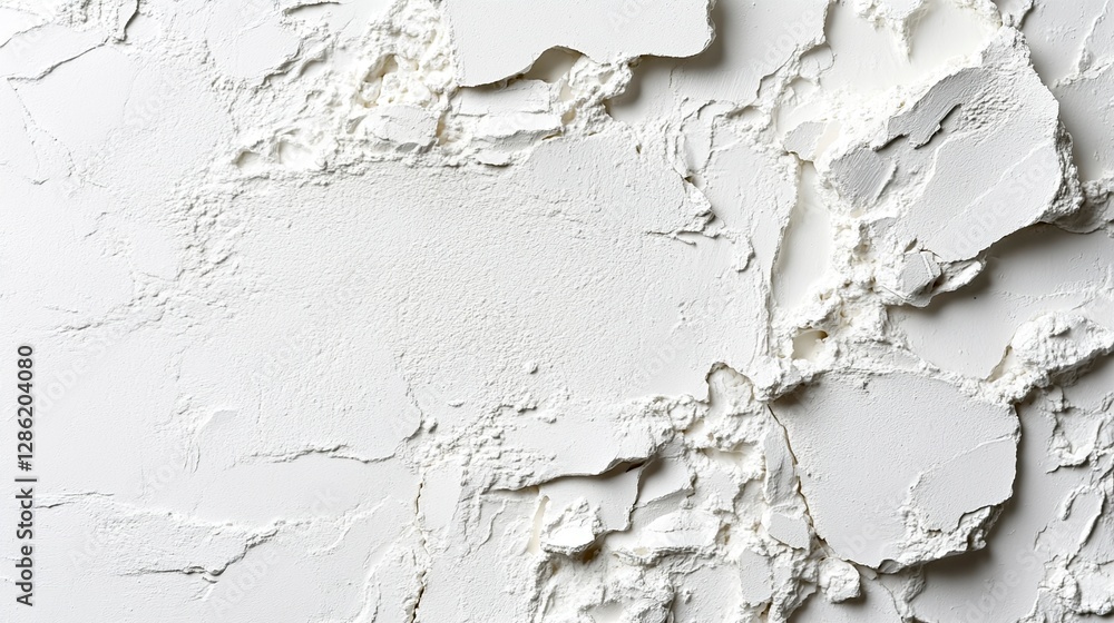 Abstract White Powder Texture Background Rough, Cracked Surface Detail Abstract White Powder Texture Background Rough, Cracked Surface Detail