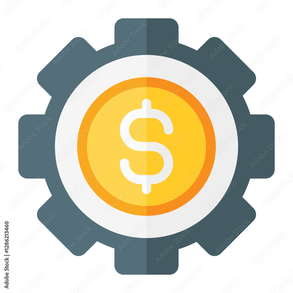 Business management icon color simple Business management icon color simple