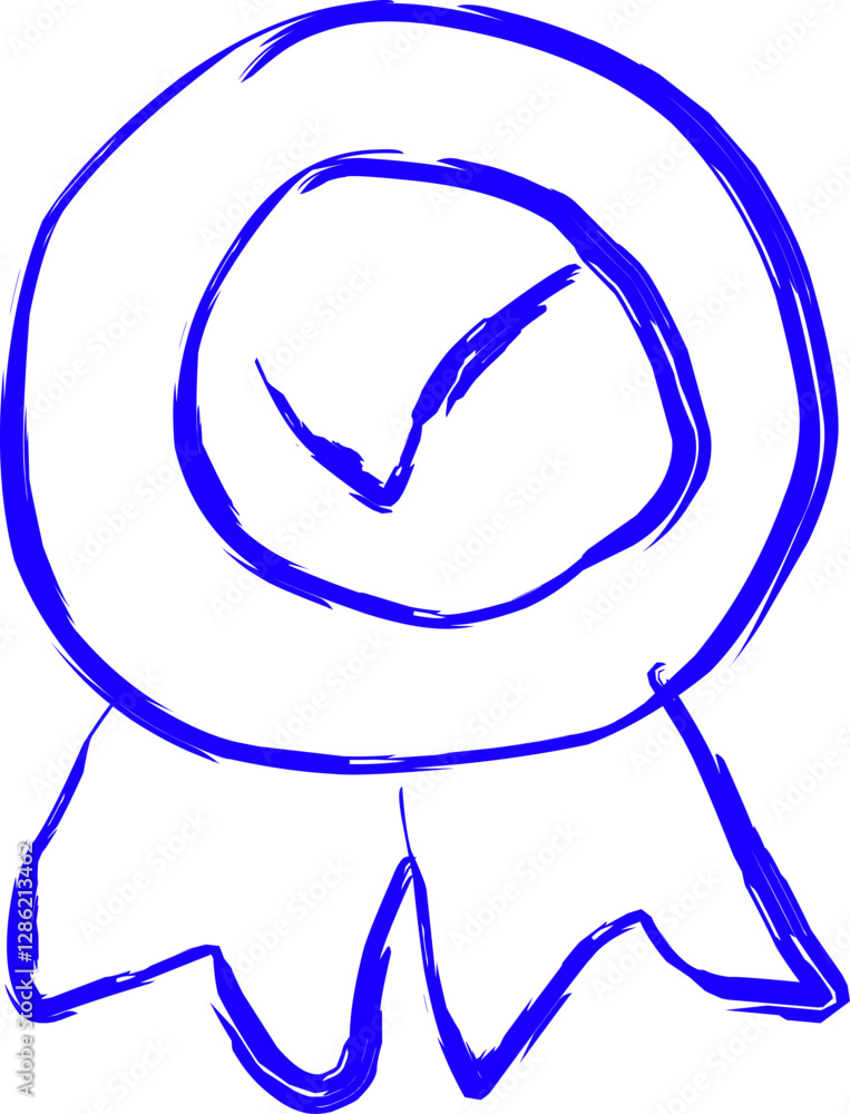 quality icon in doodle style quality icon in doodle style