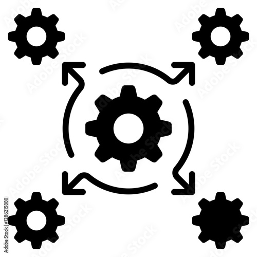 Integration Glyph Icon