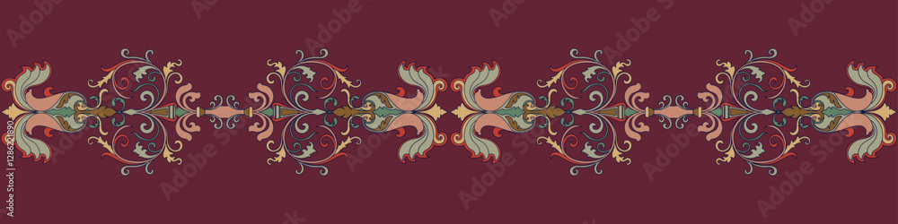 abstract border Patterns for decorating the pattern of the carpet. abstract border Patterns for decorating the pattern of the carpet.