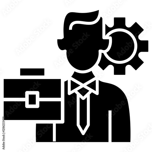 business management vector icon