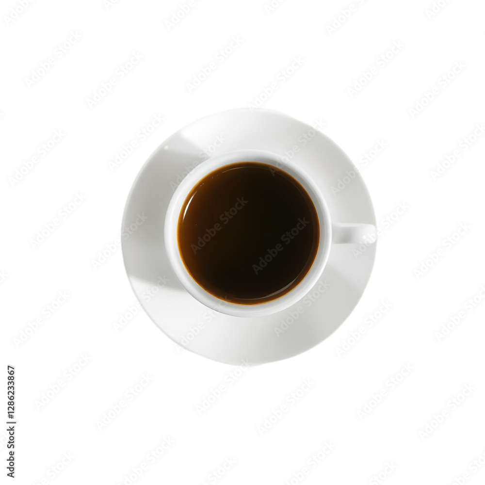 Close-Up of Coffee in a Cup Ready for Enjoyment Close-Up of Coffee in a Cup Ready for Enjoyment
