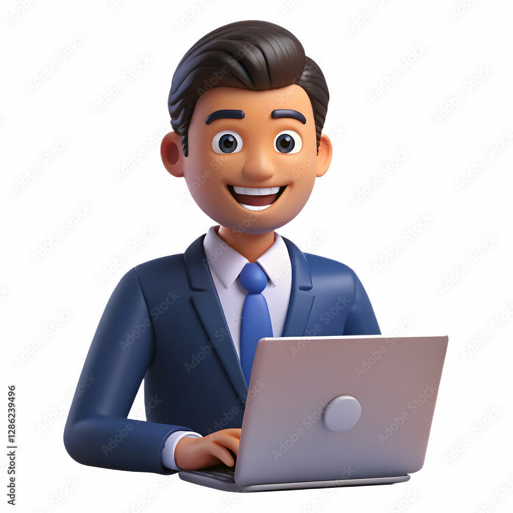 Happy Indian professional young adult man participates in video conference call virtual business meeting works on laptop computer enjoys watching online webinar seminar training or remote class concep Happy Indian professional young adult man participates in video conference call virtual business meeting works on laptop computer enjoys watching online webinar seminar training or remote class concep