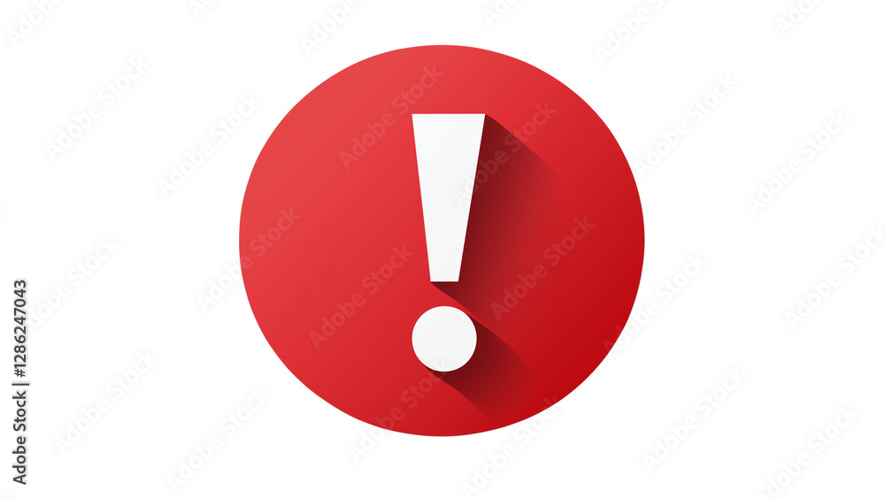 Alert Sign Symbol Isolated on Transparent PNG. Alert Sign Symbol Isolated on Transparent PNG.