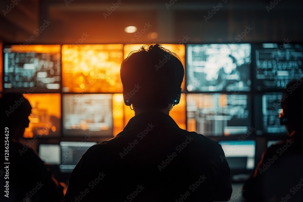 Person standing in front of a television watching a show or movie at home Person standing in front of a television watching a show or movie at home