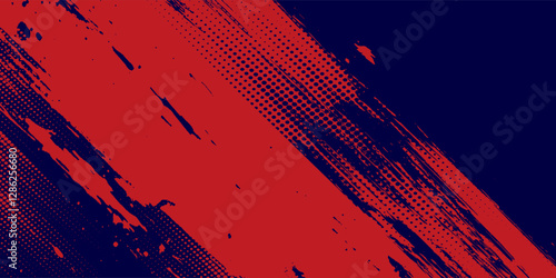 blue end red abstract dirty grunge background