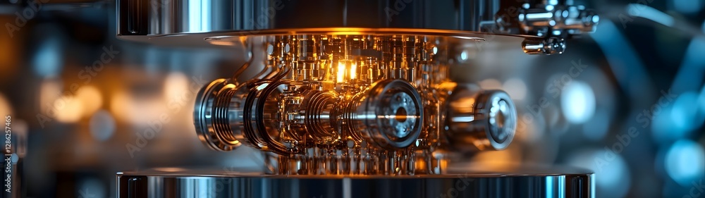 Futuristic metallic machinery intricate glowing circuits and sleek industrial design elements come together in this captivating abstract and conceptual image Futuristic metallic machinery intricate glowing circuits and sleek industrial design elements come together in this captivating abstract and conceptual image