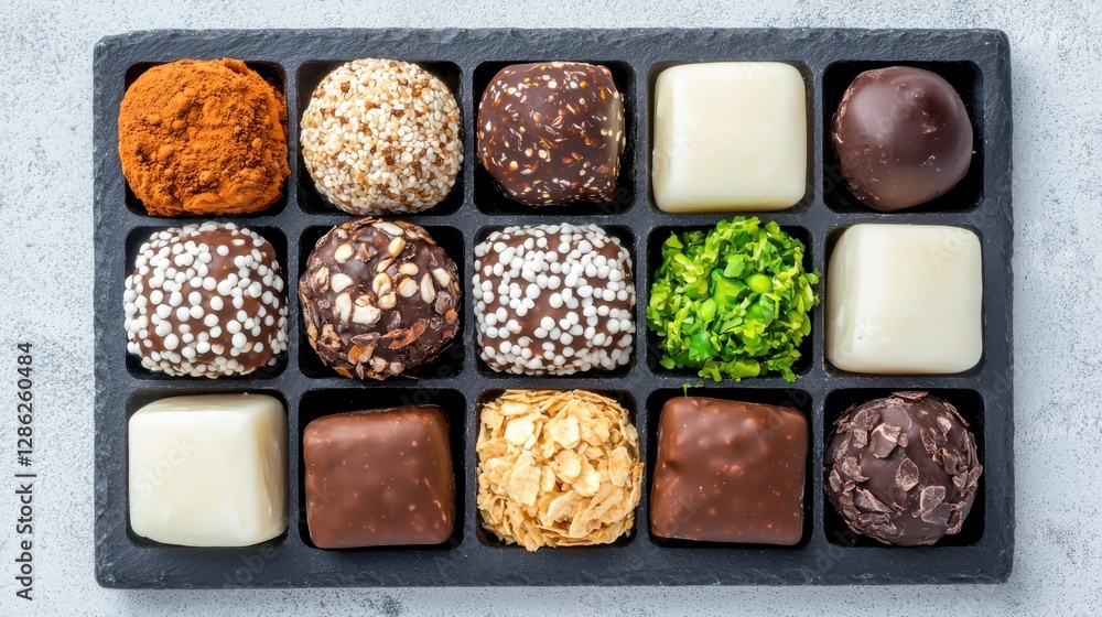 Raw energy bites assortment natural light setting food photography overhead view healthy snacks inspiration Raw energy bites assortment natural light setting food photography overhead view healthy snacks inspiration