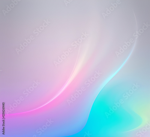 Wallpaper Mural  Neon gradient wave light in pink and blue tones on dark background creating futuristic and vibrant visuals for modern tech-inspired or artistic abstract.generative ai Torontodigital.ca