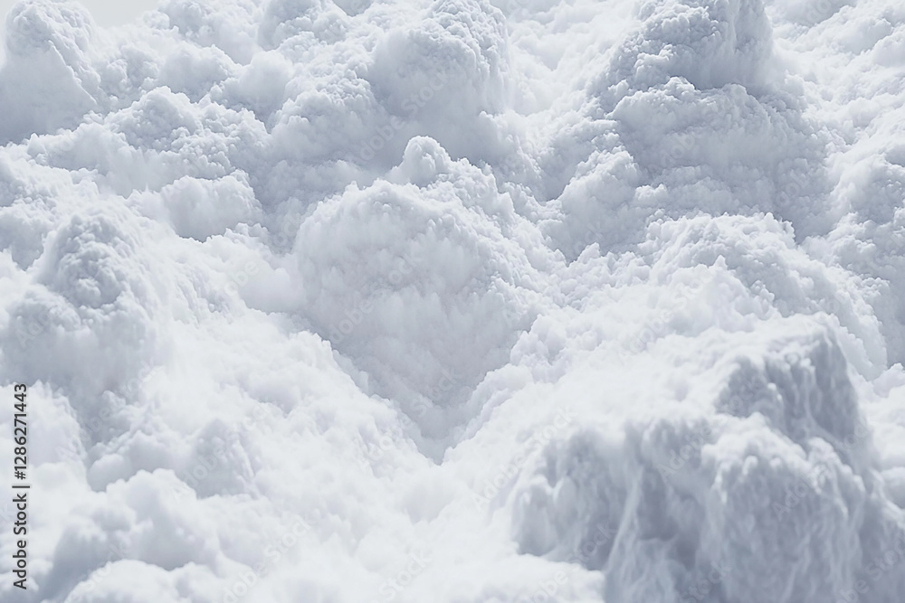 Obraz premium Soft, fluffy white clouds creating a serene sky backdrop, evoking a sense of calm and tranquility