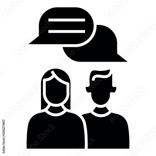 discussion vector icon