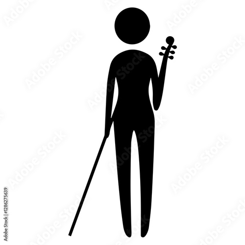 Musician Silhouette Art – High-Quality Stock Illustrations
