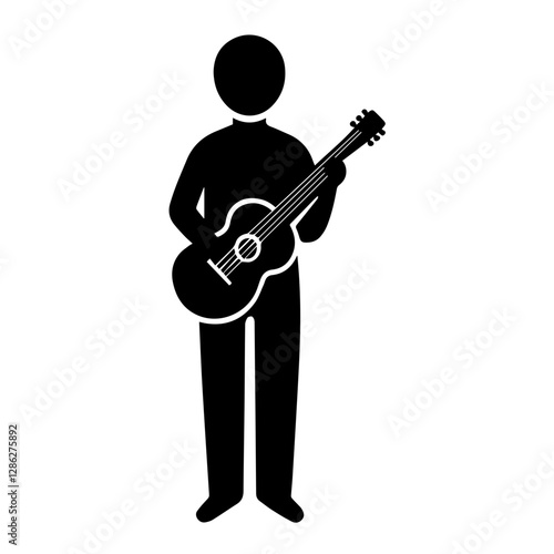 Musician Silhouette Art – High-Quality Stock Illustrations
