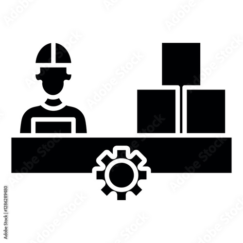 manufacturing vector icon
