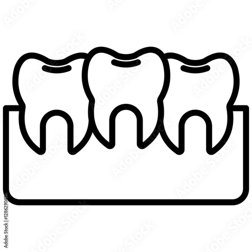 Crowded Teeth Icon