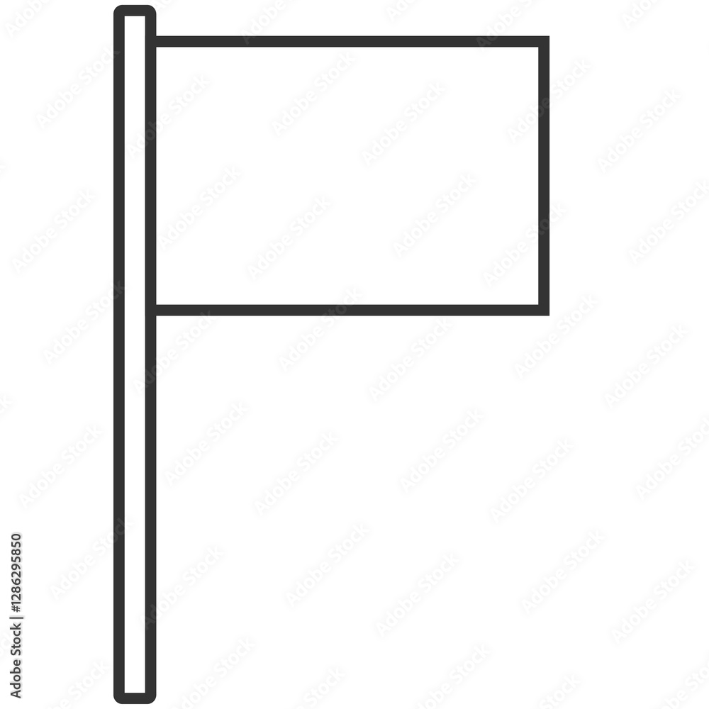 black outline square flag icon black outline square flag icon
