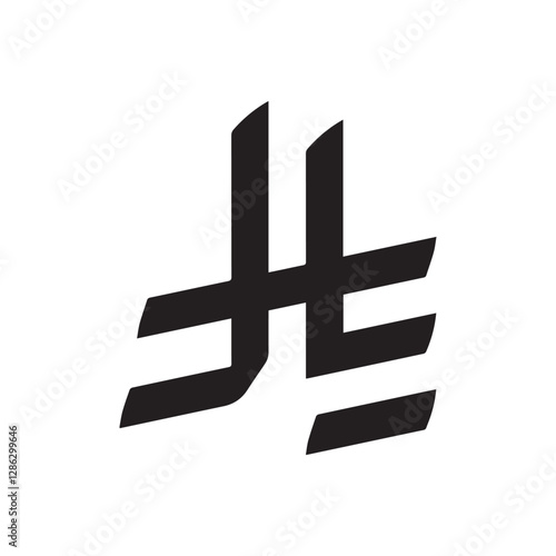 New Riyal saudi arab money currency logo icon