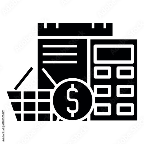 financial accounting vector icon