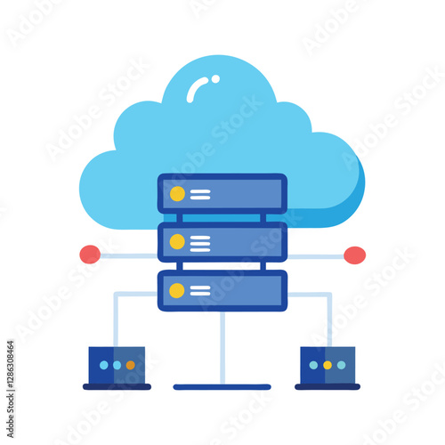 cloud computing concept illustration