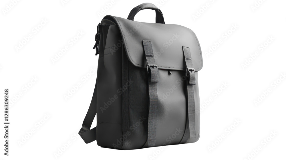 Stylish black messenger bag made of durable material with adjustable straps for everyday use and travel purposes