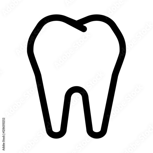 An icon of a tooth symbolizing dental care oral health and dentistry services.
