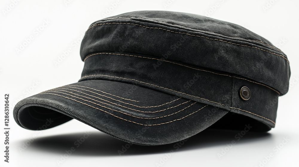 black cap isolated on white black cap isolated on white