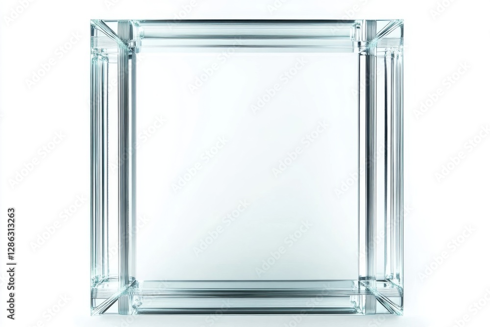 Transparent Glass Cube Rectangular Structure Design Transparent Glass Cube Rectangular Structure Design
