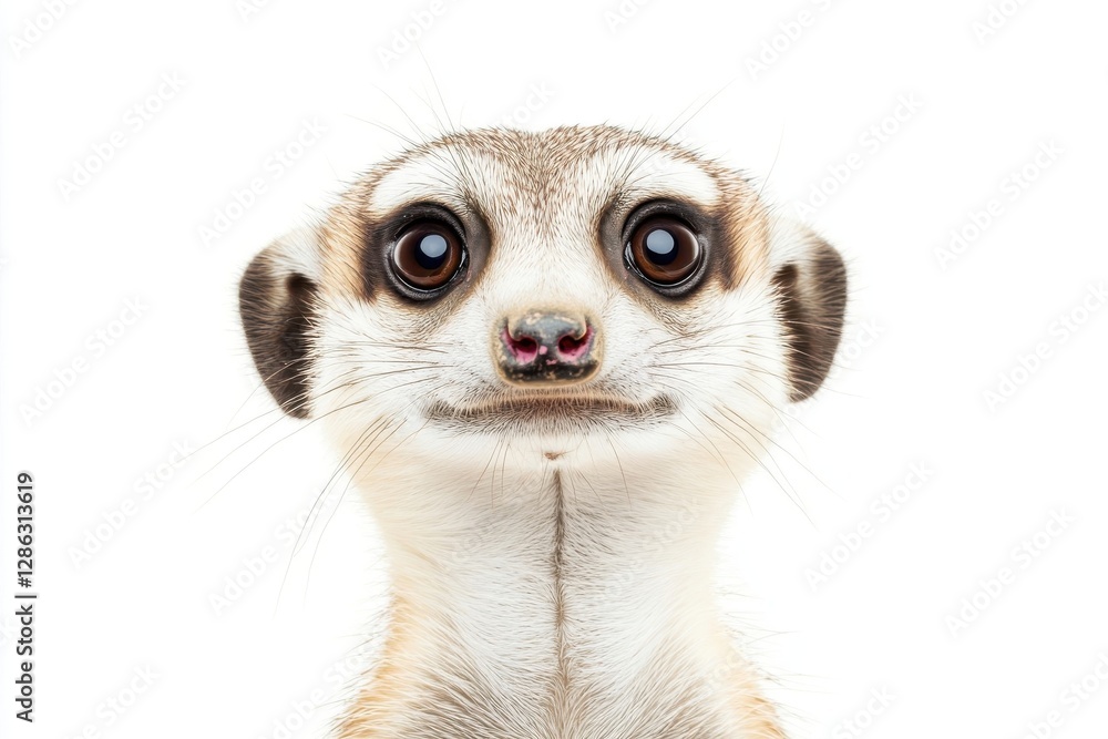 A Close Up Portrait of a Curious Meerkat A Close Up Portrait of a Curious Meerkat