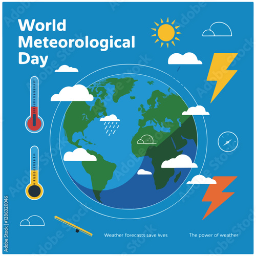 World Meteorological Day flyer poster image  27.eps