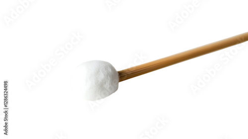Marshmallow on a stick ready for roasting at a campfire