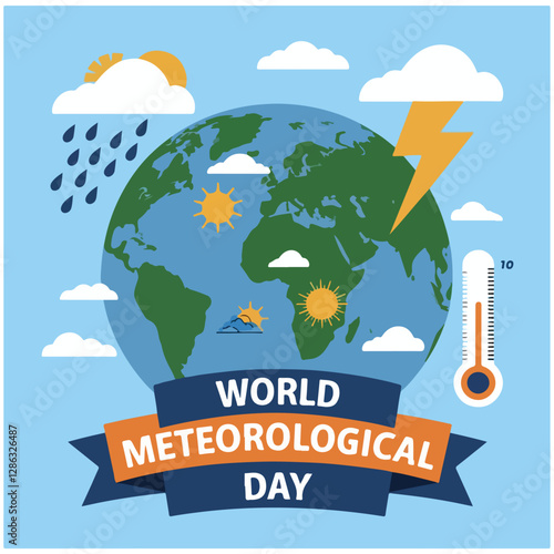 World Meteorological Day flyer poster image  7.eps