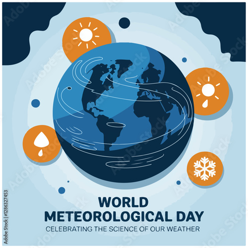 World Meteorological Day flyer poster image  3.eps