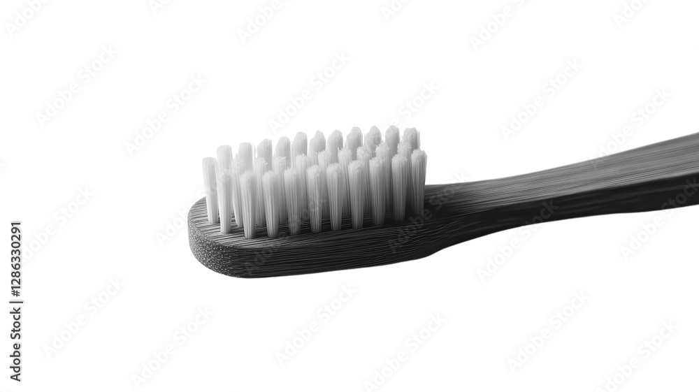 Eco-friendly bamboo toothbrush with soft bristles for effective dental hygiene in daily routines