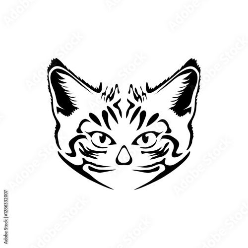 vector illustration of a cat