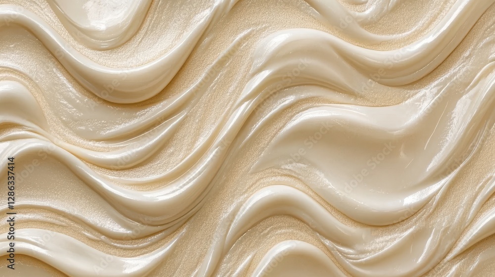 A detailed close-up of a textured wall featuring a unique wave pattern in shades of white and beige. A detailed close-up of a textured wall featuring a unique wave pattern in shades of white and beige.